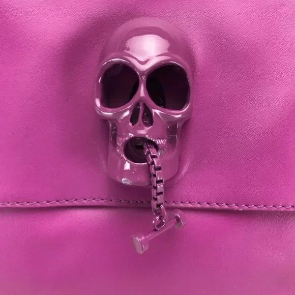 THOMAS WYLDE Large size Hand Bag Shoulder Bag Pink-Purple Leather - Picture 8 of 11